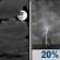 Monday Night: Mostly Cloudy then Slight Chance Showers And T-storms