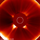 Latest LASCO C2 image of the Sun