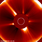 Latest LASCO C2 image of the Sun