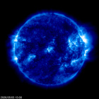 Click for time-lapse image of the sun