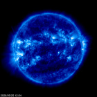 Click for time-lapse image of the sun