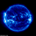 Click for time-lapse image of the sun